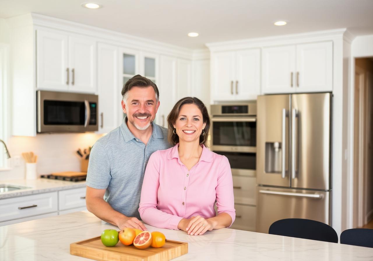 Happy remodeling clients